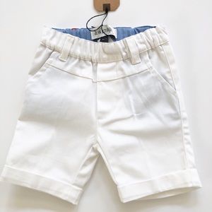 Jean Bourget bermuda white dress shorts NWT
